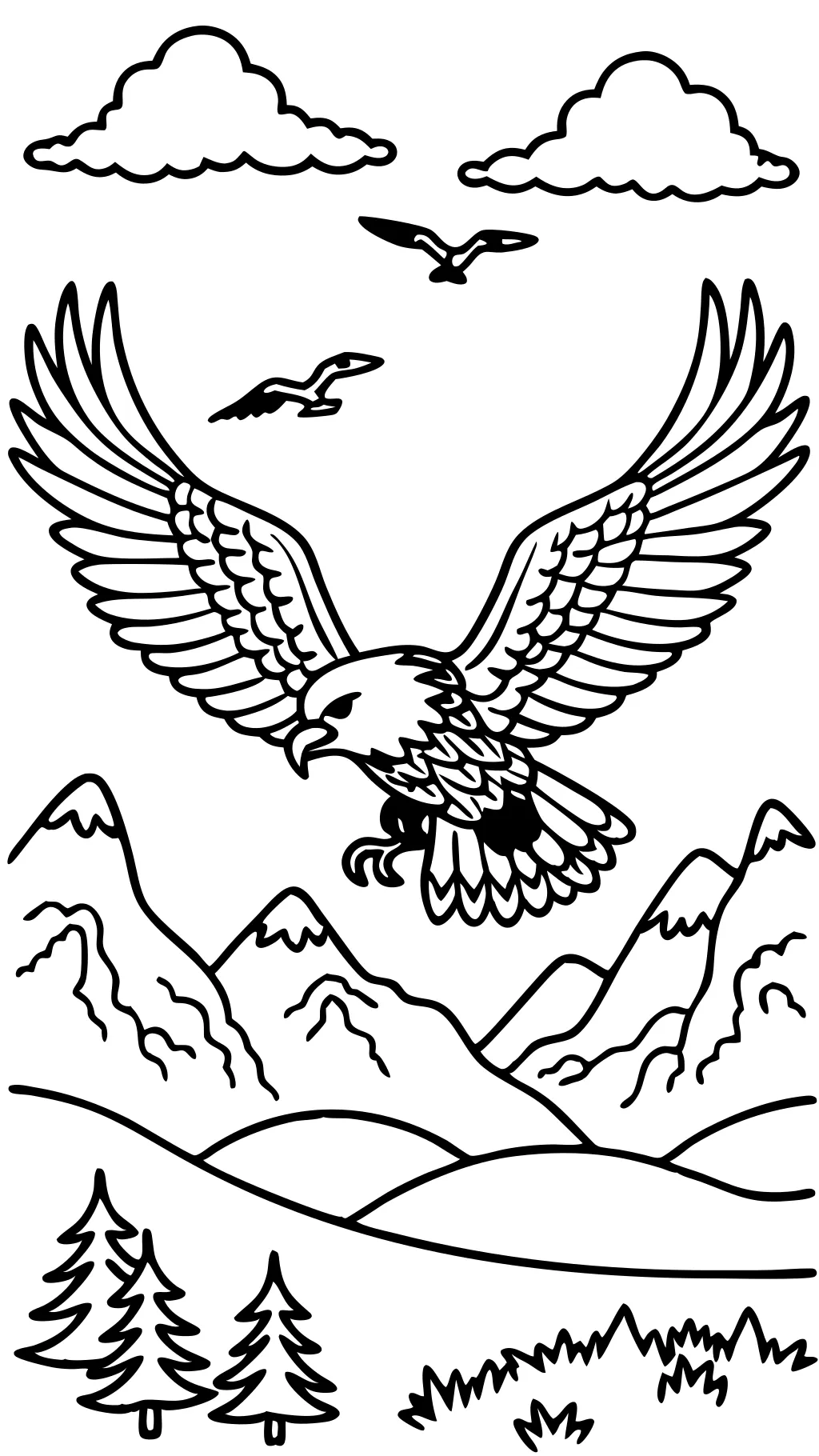 eagle coloring page